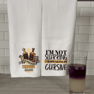 Bar Towel - Cursive