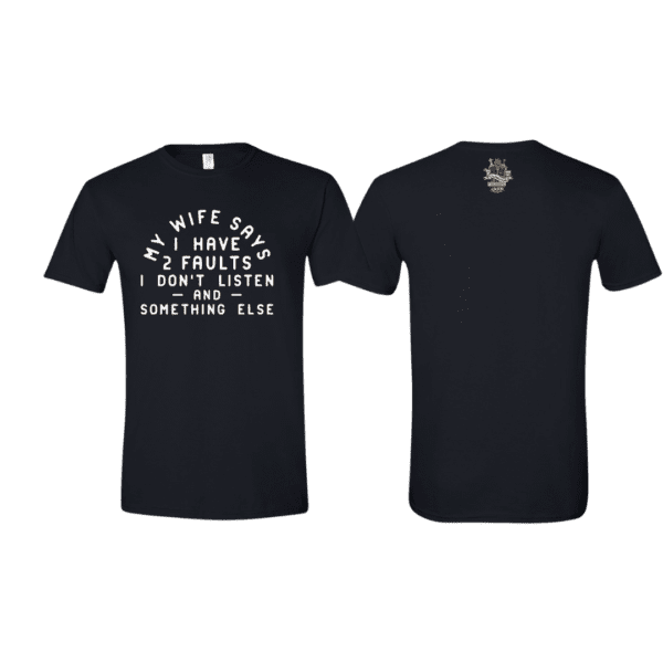 I don't listen - Mens Black Tshirt